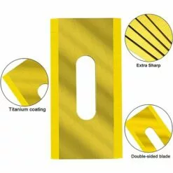 SUPERMARKET Lot De 30 Lames De Tondeuse En Acier Inoxydable Pour Husavarna 36,5 X 18,5 X 0,65 Mm (Or)Superma -Tondeuse Boutique 55490047 3