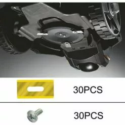SUPERMARKET Lot De 30 Lames De Tondeuse En Acier Inoxydable Pour Husavarna 36,5 X 18,5 X 0,65 Mm (Or)Superma -Tondeuse Boutique 55490047 4