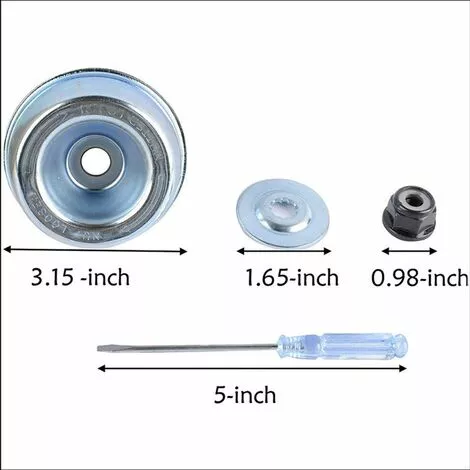 SUPERMARKET 3T Lame De Débroussailleuse Avec Kit D'entretien D'accessoire D'adaptateur De Lame De Tondeuse à Gazon De Machine De Jardinage Pour Mauvaises Herbes Fraîches Et Tondeuse,Superma,noir,1 Jeu De 5 Pièces 4 SUPERMARKET 3T Lame De Débroussailleuse Avec Kit D'entretien D'accessoire D'adaptateur De Lame De Tondeuse à Gazon De Machine De Jardinage Pour Mauvaises Herbes Fraîches Et Tondeuse,Superma,noir,1 Jeu De 5 Pièces – Image 2