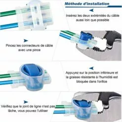 SUPERMARKET 40 PCS Connecteurs Cable Robot Tondeuse Remplis De Gel Résine, Connecteurs Étanche 314 Pour Connecteurs Robot Tondeuse Automower- Étanches, Sûrs, Dénudage Inutile,Superma,bleu 11 SUPERMARKET 40 PCS Connecteurs Cable Robot Tondeuse Remplis De Gel Résine, Connecteurs Étanche 314 Pour Connecteurs Robot Tondeuse Automower- Étanches, Sûrs, Dénudage Inutile,Superma,bleu -Tondeuse Boutique 55490073 5