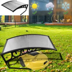 Hengda Garage Pour Tondeuse à Gazon Protection Solaire Robot De Tonte Toit Capot De Protection Outils De Jardinage - Noir -Tondeuse Boutique 55624520 5