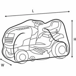 FR-LIFE BR-Vie Housse De Protection Pour Tondeuse à Gazon Robuste Durable Et Imperméable Couverture De Tondeuse À Gazon Bâche Armée Vert 140*66*91CM -Tondeuse Boutique 56073810 5
