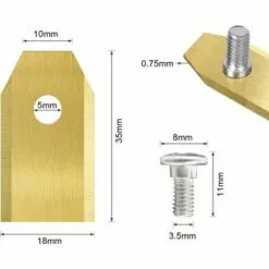 TINOR 45 Pièces Lames Tondeuse En Titane, Lame Robot Tondeuse Pour Husqvarn/Automower/Yardforce/Gardena Avec Vis, Lames De Rechange Pour Modèles 105, 310, 315, 320, 420, 430x, R40i -Tondeuse Boutique 56198330 2
