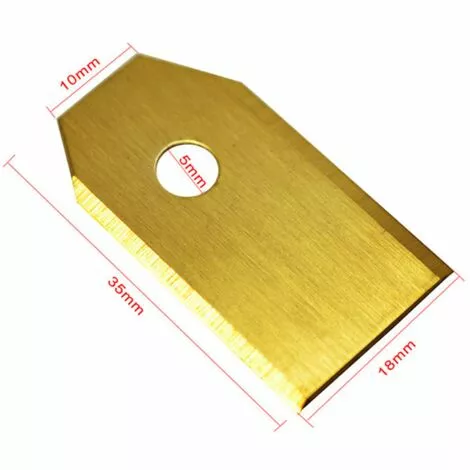 IRISFR 45 Couteaux En Titane Lames De 0,75 Mm Avec 9 Vis Compatibles Avec La Tondeuse Robot Husqvarna Automower Gardena 105 310 315 320 420 430x R40i Et Autres (durable)or,Lilaris 4 IRISFR 45 Couteaux En Titane Lames De 0,75 Mm Avec 9 Vis Compatibles Avec La Tondeuse Robot Husqvarna Automower Gardena 105 310 315 320 420 430x R40i Et Autres (durable)or,Lilaris – Image 2