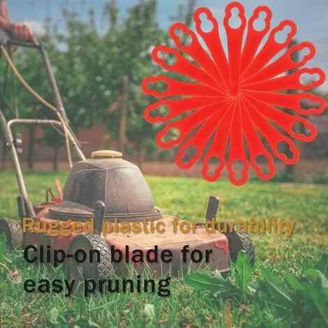 HKLFFJA 20 Pcs Lames De Tondeuse Pour RT250 Jardin Pelouse Tondeuse Accessoires,lames De Rechange,couteau En Plastique, Coupe-bordures Sans Fil 5 HKLFFJA 20 Pcs Lames De Tondeuse Pour RT250 Jardin Pelouse Tondeuse Accessoires,lames De Rechange,couteau En Plastique, Coupe-bordures Sans Fil – Image 3