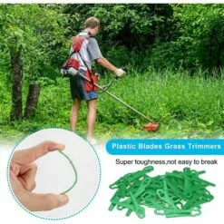 HKLFFJA 120pcs Lames En Plastique De Rechange Pour Coupe Bordure Lame De Tondeuse à Gazon Lames Pour Débroussailleuse Sans Fil Lames De Coupe De Remplacement Pour Jardin Pelouse (Vert) 11 HKLFFJA 120pcs Lames En Plastique De Rechange Pour Coupe Bordure Lame De Tondeuse à Gazon Lames Pour Débroussailleuse Sans Fil Lames De Coupe De Remplacement Pour Jardin Pelouse (Vert) -Tondeuse Boutique 57020433 5