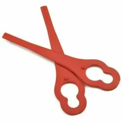 HKLFFJA Lot De 100 Lames De Rechange En Plastique Pour Ferrex/Aldi FAR 20-1 97699 2002706 FE220 -Tondeuse Boutique 57020440 3