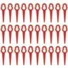 HKLFFJA Lames De Tondeuse à Gazon - 100 Pièces Lames De Tondeuse En Plastique Accessoires De Jardin Lames De Coupe Lames De Rechange Pour Tondeuse à Gazon Lame De Coupe-herbe Outils (Rouge) -Tondeuse Boutique 57121689 1
