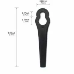 CHANCEY Lames De Tondeuse,Lames En Plastique De Tondeuse Rechange Robuste 100pcs Jardin Pelouse Tondeuse Accessoires,SEMAket,noir -Tondeuse Boutique 57137655 2