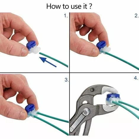 HKLFFJA Connecteurs De Câble Remplis Des Résines, 40 Pièces Connecteurs De Câble Robot Tondeuse Remplis Étanche 3 Trous Fils Électrique Sertis Gel Résine Pour Tondeuses à Gazon Robotiques Automower. 6 HKLFFJA Connecteurs De Câble Remplis Des Résines, 40 Pièces Connecteurs De Câble Robot Tondeuse Remplis Étanche 3 Trous Fils Électrique Sertis Gel Résine Pour Tondeuses à Gazon Robotiques Automower. – Image 4