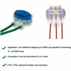 HKLFFJA Connecteurs De Câble Remplis Des Résines Pour Jardin & Extérieur Et Tondeuse Robot,50 Pièces -Tondeuse Boutique 57478667 3