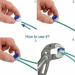 HKLFFJA 30Pcs Connecteurs De Câble Jardin Robot Tondeuse Automower Original Remplis Résines 314 Résiste à L’eau Intempéries Connectors Kit Réparation Pour Câbles Avec 10 Bornes Dérivation -Tondeuse Boutique 57478679 3