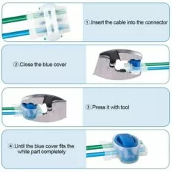 HKLFFJA 26pcs Connecteurs De Câble Remplis Des Résines, Connecteurs De Câbles Pour Robot Tondeuse, Etanche Connecteur Fil Tondeuse Pour Jardin & Extérieur Et Tondeuse Robot Et Voiture Mower 10 HKLFFJA 26pcs Connecteurs De Câble Remplis Des Résines, Connecteurs De Câbles Pour Robot Tondeuse, Etanche Connecteur Fil Tondeuse Pour Jardin & Extérieur Et Tondeuse Robot Et Voiture Mower -Tondeuse Boutique 57478681 4