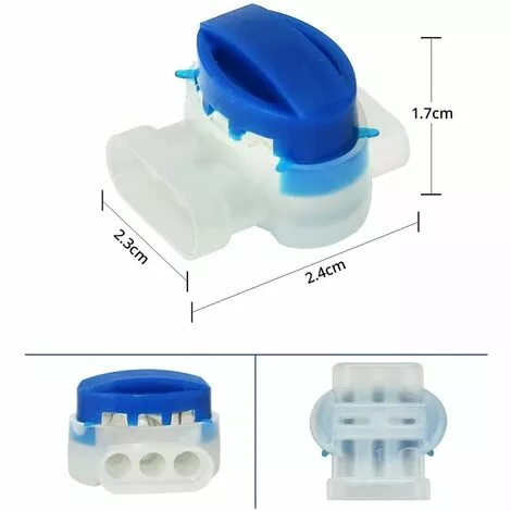 HKLFFJA Connecteurs De Câble,Set De Connecteurs De Câbles,Lot De 40 Connecteurs De Câble Remplis Des Résines,Étanches,Sûrs,Dénudage Inutile,pour Robot Tondeuse Jardin Extérieur Et Voiture 7 HKLFFJA Connecteurs De Câble,Set De Connecteurs De Câbles,Lot De 40 Connecteurs De Câble Remplis Des Résines,Étanches,Sûrs,Dénudage Inutile,pour Robot Tondeuse Jardin Extérieur Et Voiture – Image 5