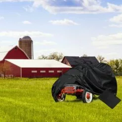 ABCRITAL Housse Imperméable Pour Tondeuse Autoportée, Housse De Tondeuse Housse De Protection Pour Tondeuse À Gazon Housse De Tracteur De Pelouse En Tissu Pour Extérieur Jardin Pelouse, 183Cm X 137Cm X 117Cm -Tondeuse Boutique 57779330 3