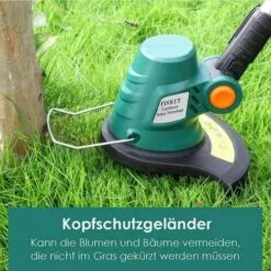 FIXKIT Coupe Bordure Sans Fil, Charge Rapide 1H, Batterie Li-V 20V, Cercle De Coupe De 230 Mm, Poignée Réglable,Débroussailleuse Angle De Réglage De 180 °, 10 Lames En Plastique -Tondeuse Boutique 58088900 4