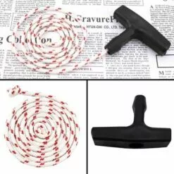 TANABATA Poignée De Démarreur Tondeuse à Gazon Corde De Démarrage à Rappel Avec 3 Pièces Poignée De Démarrage Accessoires De Tondeuse à Cordon Pour La Plupart Des Tondeuses à Gazon -Tondeuse Boutique 58220109 3