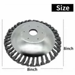 GRID COOL Lame De Coupe-herbe à Tête De Coupe-herbe De 8 Pouces Avec Kit D'adaptateur Universel 4pcs -Tondeuse Boutique 58347557 4