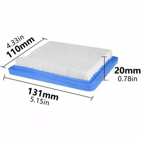 GRID COOL Filtre Air Pour Tondeuse Poussée Remplacement Gamme Accessoires Filtre Papier Ensemble Non Authentique Briggs Stratton Quantum Bleu Filtre Air Tracteur Pour Tondeuses à Gazon Et Tracteurs (2 Pièces) Filtre Air Pour Tondeuse Poussée Remplacement Gamme Acce 4 GRID COOL Filtre Air Pour Tondeuse Poussée Remplacement Gamme Accessoires Filtre Papier Ensemble Non Authentique Briggs Stratton Quantum Bleu Filtre Air Tracteur Pour Tondeuses à Gazon Et Tracteurs (2 Pièces) Filtre Air Pour Tondeuse Poussée Remplacement Gamme Acce – Image 2