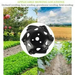 GRID COOL Tête De Coupe Herbe, Tête De Désherbage, Tete Mauvaise Herbe, Tete Coupe Bordure Universelle, Tete De Debroussailleuse Acier, Debroussailleuse Accessoires, Pour Maison Jardin, -Tondeuse Boutique 58349423 3