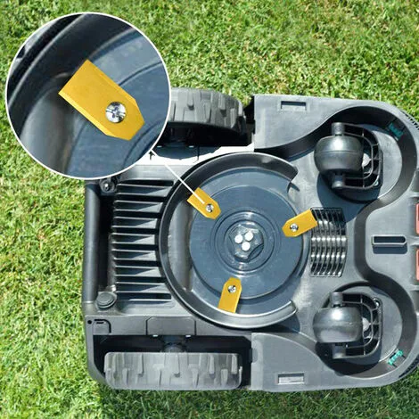 VINGO 30 Lames De Tondeuses-robots En Titane Pour Ardumower, Husqvarna Automower 0,75mm - Jaune 6 VINGO 30 Lames De Tondeuses-robots En Titane Pour Ardumower, Husqvarna Automower 0,75mm - Jaune – Image 4