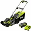 Tondeuse RYOBI 36V Brushless - Coupe 46cm - 1 Batterie 5.0Ah - 1 Chargeur - RLM36X46H50PG -Tondeuse Boutique 58495972 1