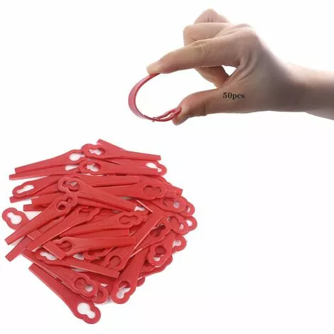 FVBJD 200 Pieces Lames En Plastique De Rechange,Lame Plastique Coupe Bordure,Lame Coupe Bordure,Lame En Plastique Générale,Lames En Plastique Pour Tondeuse Sans Fil Pour Jardins Et Pelouses (50) 3 FVBJD 200 Pieces Lames En Plastique De Rechange,Lame Plastique Coupe Bordure,Lame Coupe Bordure,Lame En Plastique Générale,Lames En Plastique Pour Tondeuse Sans Fil Pour Jardins Et Pelouses (50)