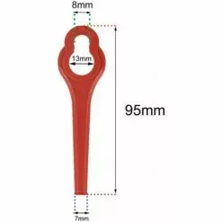 FVBJD Lot De 100 Lames De Rechange En Plastique Pour Ferrex/Aldi FAR 20-1 97699 2002706 FE220 11 FVBJD Lot De 100 Lames De Rechange En Plastique Pour Ferrex/Aldi FAR 20-1 97699 2002706 FE220 -Tondeuse Boutique 58677418 5