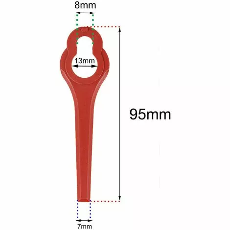 FVBJD Lot De 100 Lames De Rechange En Plastique Pour Ferrex/Aldi FAR 20-1 97699 2002706 FE220 7 FVBJD Lot De 100 Lames De Rechange En Plastique Pour Ferrex/Aldi FAR 20-1 97699 2002706 FE220 – Image 5