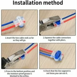 FVBJD 20 Pièces Connecteurs De Câbles Pour Robot Tondeuse, Raccords De Câble Périphérique Du Robot, Connecteurs Support Pour Câble Tondeuses à Gazon Robotiques Extérieures De Jardin -Tondeuse Boutique 58758236 3