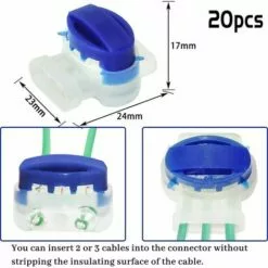 FVBJD 20 Pièces Connecteur De Câble Remplis De Gel Résine, Connecteur Etanche, Colliers De Connexion Pour Jardin Extérieur La Tondeuse à Gazon Robotique -Tondeuse Boutique 58758245 4