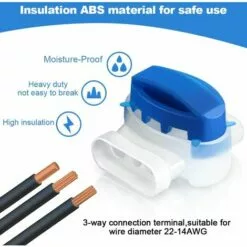 FVBJD 26pcs Connecteurs De Câble Remplis Des Résines, Connecteurs De Câbles Pour Robot Tondeuse, Etanche Connecteur Fil Tondeuse Pour Jardin & Extérieur Et Tondeuse Robot Et Voiture Mower -Tondeuse Boutique 58758246 3