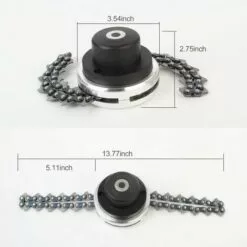 LIFCAUSAL Tête De Tondeuse Avec Lame De Coupe-chaîne à Bobine Tête De Tondeuse à Gazon D'extérieur Outil De Mangeur De Tête De Tondeuse En Acier Pour Remplacement De Tondeuse à Gazon à Arbres Droits 9 LIFCAUSAL Tête De Tondeuse Avec Lame De Coupe-chaîne à Bobine Tête De Tondeuse à Gazon D'extérieur Outil De Mangeur De Tête De Tondeuse En Acier Pour Remplacement De Tondeuse à Gazon à Arbres Droits -Tondeuse Boutique 58874787 3