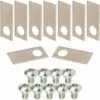 CYCLINGCOLORS 9x Lames De Robots Tondeuses + 9x écrous Compatible Avec HONDA Série MIIMO HRM 39x17,5mm Acier Inoxydable -Tondeuse Boutique 59087278 1