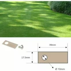 CYCLINGCOLORS 9x Lames De Robots Tondeuses + 9x écrous Compatible Avec HONDA Série MIIMO HRM 39x17,5mm Acier Inoxydable -Tondeuse Boutique 59087278 2