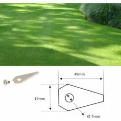 CYCLINGCOLORS 9x Lames De Robots Tondeuses + 9x écrous Compatible Avec BOSCH Série Indego 49x19mm Acier Inoxydable 5 CYCLINGCOLORS 9x Lames De Robots Tondeuses + 9x écrous Compatible Avec BOSCH Série Indego 49x19mm Acier Inoxydable -Tondeuse Boutique 59087294 2