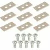 CYCLINGCOLORS 9x Lames De Robots Tondeuses + 9x écrous Compatible Avec HUSQVARNA Série Automower 35x18mm Acier Inoxydable -Tondeuse Boutique 59087315 1