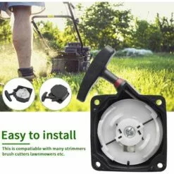ABCRITAL Tondeuse À Gazon, Démarrage Facile, Assemblage Universel, Tirette À Lanceur Et Débroussailleuse (Taille : Fil D'Acier Noir) 11 ABCRITAL Tondeuse À Gazon, Démarrage Facile, Assemblage Universel, Tirette À Lanceur Et Débroussailleuse (Taille : Fil D'Acier Noir) -Tondeuse Boutique 59208037 5