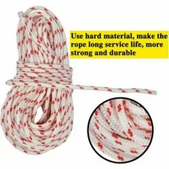 HIASDFLS Corde De Démarrage À Rappel 10 Mètres,Cordon De Traction Avec Poignée De Démarrage À Rappel 3 Pièces Pour Tondeuse À Gazon Moteur De Débroussailleuse De Bord De Coupe De Tronçonneuse 7 HIASDFLS Corde De Démarrage À Rappel 10 Mètres,Cordon De Traction Avec Poignée De Démarrage À Rappel 3 Pièces Pour Tondeuse À Gazon Moteur De Débroussailleuse De Bord De Coupe De Tronçonneuse -Tondeuse Boutique 59250156 2