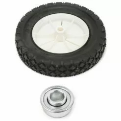 CYCLINGCOLORS Roue De Tondeuse Universelle Diamètre 200mm Avec Pneu 8 X 1,75 Moyeu 35mm + Roulement Tracteur Autoportée