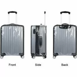 HEGUYEY Housse De Protection Pour Bagages,22 Pouces Housse Protection De Valise,Transparent PVC Couvertures De Valise Imperméable De Voyage Housse De Protection De Valise -Tondeuse Boutique 59603787 3