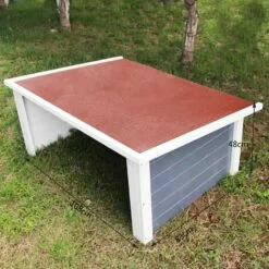 WILTEC Garage Carport Pour Un Robot Tondeuse Avec Un Toit Plat Et Un Film D’étanchéité 108x83x48cm -Tondeuse Boutique 5978818 5