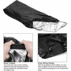 DENUOTOP Housse De Protection Pour Tondeuse Housse De Tondeuse à Gazon,Housse De Tondeuse 190T Avec Cordon De Serrage Et Sac De Rangement Pour Extérieur/intérieur,étanche, Anti-poussière,Anti-UV,187.96*99* 63.5 Cm -Tondeuse Boutique 60006559 3