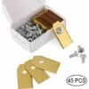 GrooFoo 45 X Lames De Couteau En Titane Pour Toutes Les Tondeuses Robotiques Husqvarn/Automower/ Yardforce/Gardena(3g-0.75mm) Avec 45 Vis, Lames De Rechange Pour Modèles 105,310,315,320,420,430x,r40i -Tondeuse Boutique 60055209 1