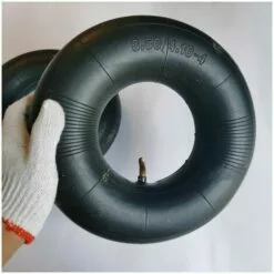 LITZEE Pneu De Chambre à Air 2 PièCes SéRies 4.10/3.50-4 Pouces Pour Diable, Chariot, Chariot Manuel, Chariot De Jardin, Tondeuse à Gazon, Tube De Remplacement 4.10-4,M Roue Et Chambre à Air De Tondeuse