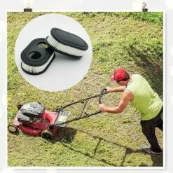 ENLENK 4 Piece Lawn Mower Filter Replace - Filtre à Air Pour Tondeuse à Gazon, Filtre à Air Pour Moteur De Remplacement, Moteur De Tondeuse à Gazon Remplace 798452 593260 5432K -Tondeuse Boutique 60208810 5