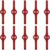 AOUGO 10 Pièces Lames De Tondeuse Jardin Tondeuse Accessoires, Lames De Rechange En Plastique, Outils De Jardin, Petit Trou 5mm, Pour Jardin Pelouse Tondeuse, Coupe-Bordures Sans Fil(Rouge) 2 AOUGO 10 Pièces Lames De Tondeuse Jardin Tondeuse Accessoires, Lames De Rechange En Plastique, Outils De Jardin, Petit Trou 5mm, Pour Jardin Pelouse Tondeuse, Coupe-Bordures Sans Fil(Rouge) -Tondeuse Boutique 60576081 1