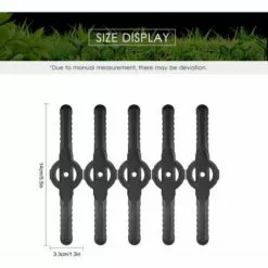 HANBING Accessoires De Tondeuse à Gazon, Plastique, Jardin, Tonte, Pelouse, Tonte, Lames (noir 5pcs) -Tondeuse Boutique 60607718 4
