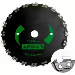 DECKON Chargeur De Lame De Tondeuse à Gazon 20 Dents 9 Pouces Débroussailleuse Lame De Scie Tête De Coupe Vitesse Maximale 10000 TR/Min Accessoires De Tondeuse à Gazon -Tondeuse Boutique 60684390 3