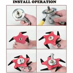 Cisea Tête De Coupe Extérieure Lame De Débroussailleuse Accessoires De Tête De Tondeuse à Gazon 6 Remplacement De La Tondeuse De Rasoir En Acier Avec Affûteuse De Lame (Kits D'adaptateur Non Inclus) 8 Cisea Tête De Coupe Extérieure Lame De Débroussailleuse Accessoires De Tête De Tondeuse à Gazon 6 Remplacement De La Tondeuse De Rasoir En Acier Avec Affûteuse De Lame (Kits D'adaptateur Non Inclus) -Tondeuse Boutique 60689662 2